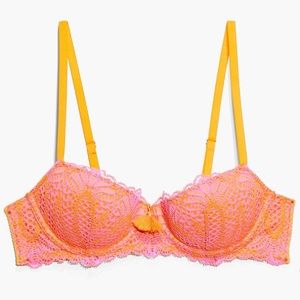 Savage X Fenty Stranded in Lace Crochet Balconette Bra (34 B)